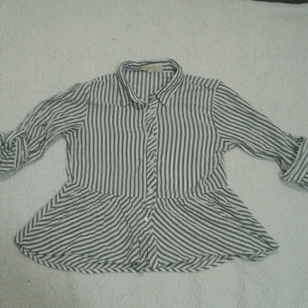 A striped pedlum top by love notes